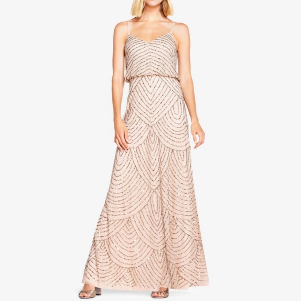 Adriana Papell sequin dress
